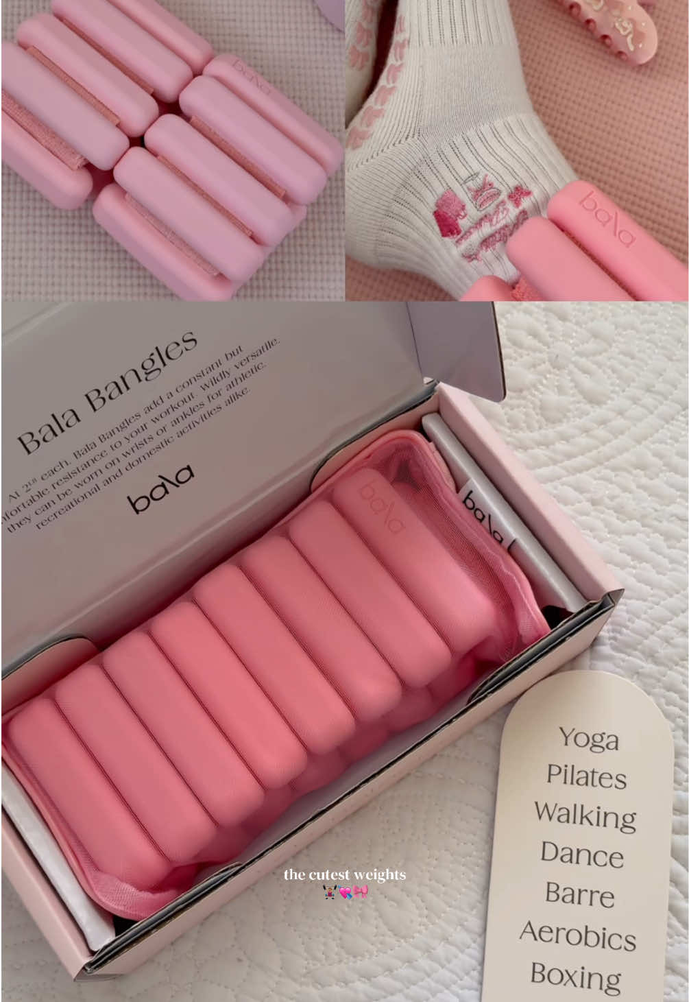 TikTok post by @acoli23 for Bala. Caption reads: so girly & cute 🎀💘 @BALA US #girly....