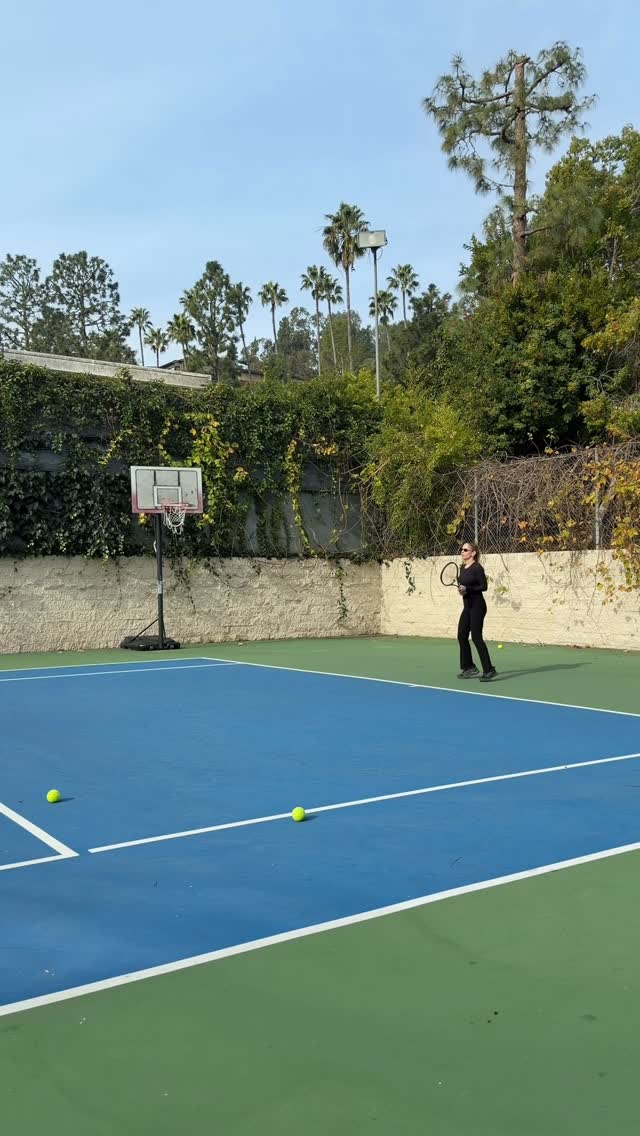 Instagram post by @amanda_luvaj for Nécessaire. Caption reads: Two things I take seriously: my backhand and....