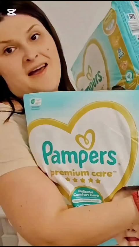 Instagram post by @milicamicimiskovic for Pampers. Caption reads: [...] niti da li će vaša beba biti mokra jer....