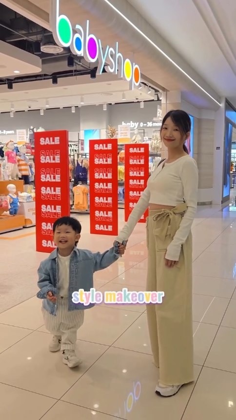 Instagram post by @rachealxlim for Babyshop. Caption reads: 🌟 The new Spring Summer ‘25 & Autumn Winter ‘25....