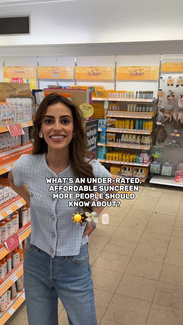 Instagram post by @dr.ree.adel for Bioré. Caption reads: [...] #sunprotection #spfdebunked #fyp @bioreuk....