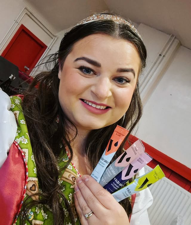 Instagram post by @eating.with.elisa for ViDrate. Caption reads: VIDRATE

I'm in the depths of Panto season, and....