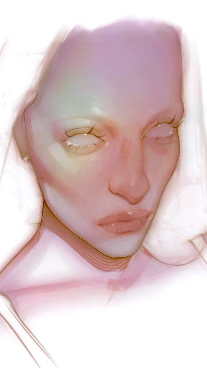 Instagram post by @lumierize for Procreate. Caption reads: ﹡✧ Painted with my @procreate brushes (link in....