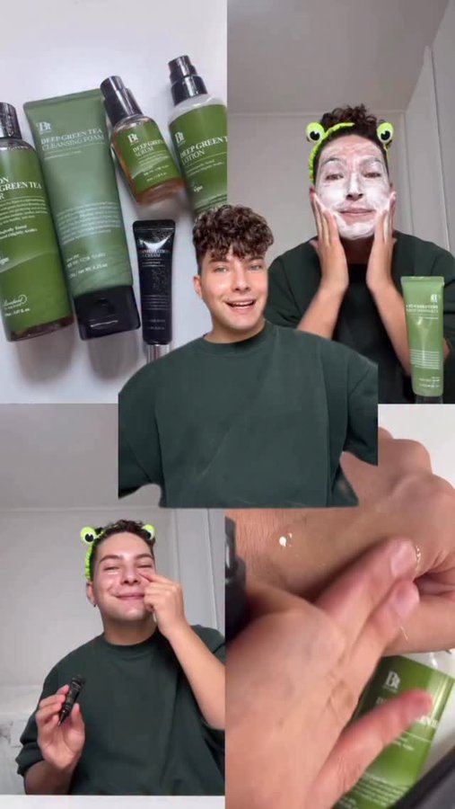 Instagram post by @avocadogabb for Benton. Caption reads: [...] #koreanskincare #cosmeticacoreana #ad....
