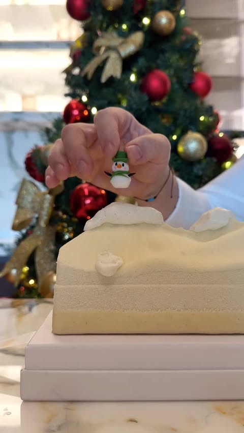 Instagram post by @shai_salon for Four Seasons. Caption reads: A snowy mountain, a tiny snowman, and....