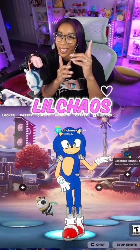 Instagram post by @xlilchaos for SEGA. Caption reads: [...] look incredible ⊹ ࣪ ˖ thank you so much....