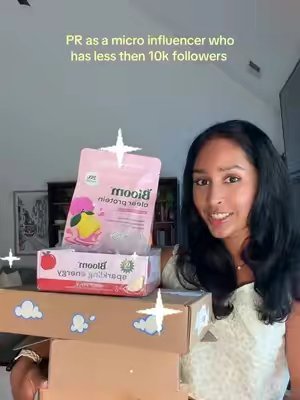 TikTok post by @positivelypri for Khloud. Caption reads: [...] ✨🤎🥰 @Bloom Nutrition @THE HAIR METHOD....