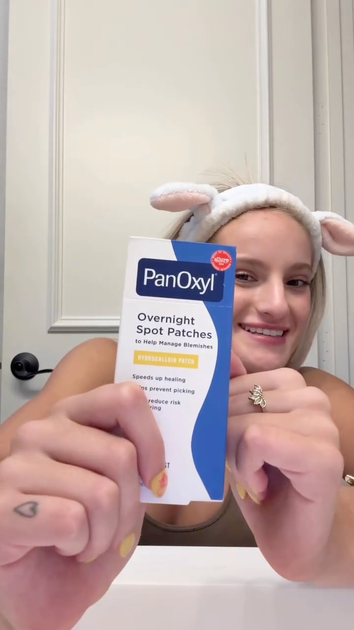 Instagram post by @makaylamnoble for PanOxyl. Caption reads: Skincare prep with @panoxyl 
#PanOxyl....