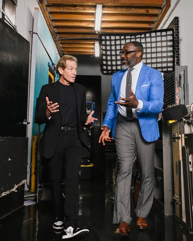 Instagram post by @skipbayless for Polymarket. Caption reads: [...] one and only @skipbayless for our new....