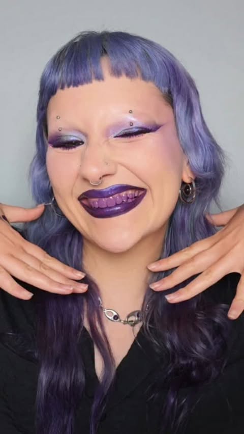 Instagram post by @nonaa_mua for Punkyouth. Caption reads: [...] in Blue and Red Jewelry* is from....
