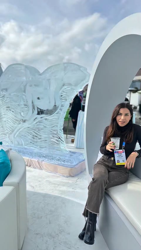 Instagram post by @esma.yucelsat for EUHOMY. Caption reads: [...] booth experiences I had at CES ❄️
Euhomy....