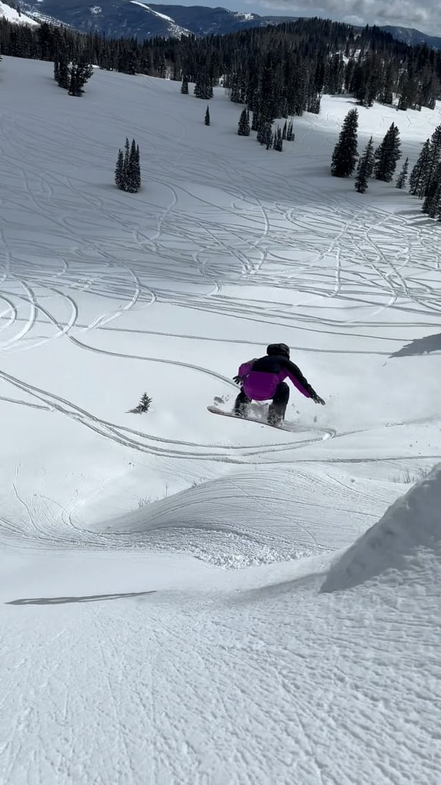 Instagram post by @tobymiller for Backcountry. Caption reads: Ready for days like this ⚡️💨 @backcountry....