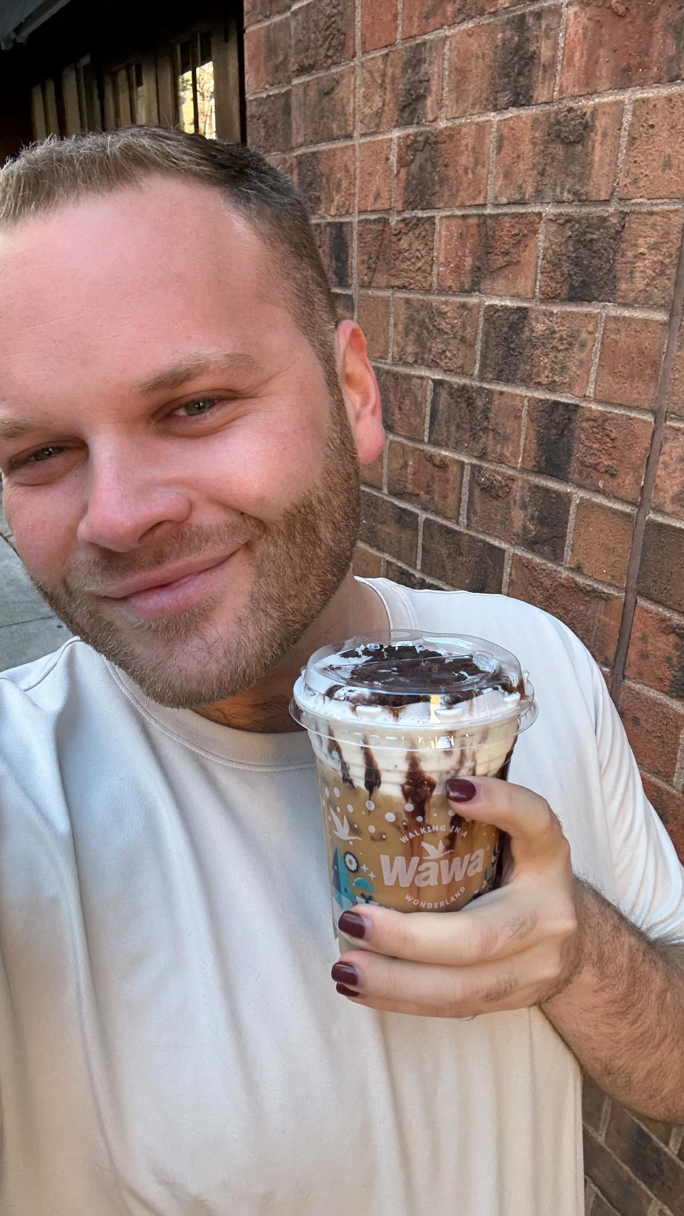 Instagram post by @bran_flakezz for Wawa. Caption reads: #ad okay can we all share our custom wawa iced....