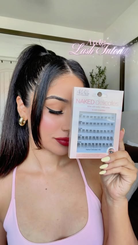 Instagram post by @mikayla_shiann for ARDELL Beauty. Caption reads: [...] my new everyday lash clusters from....