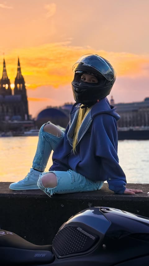 Instagram post by @nyx_rides for Xlmoto. Caption reads: [...] check out the Raven Onroad helmets at....