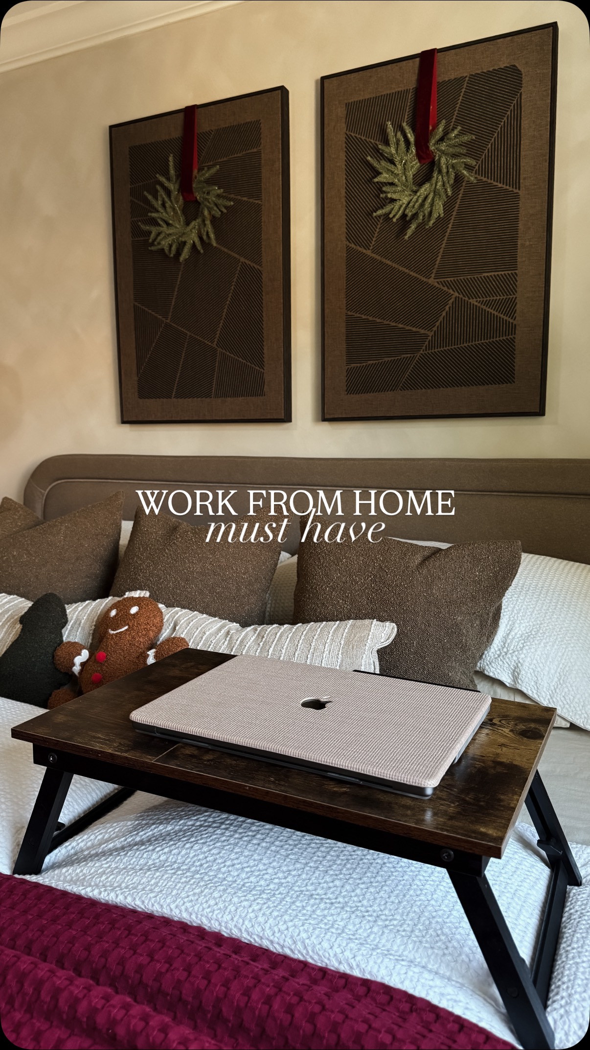 Instagram post by @miussetsantana for SONGMICS HOME. Caption reads: The perfect gift for your favorite work from home....