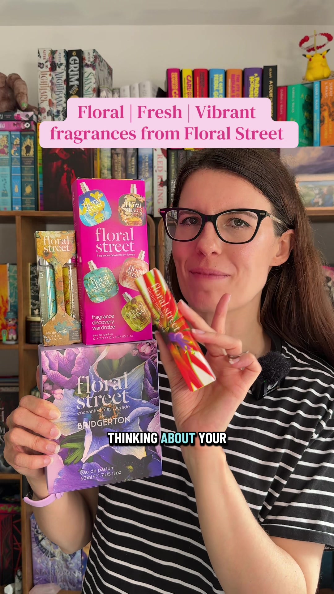 TikTok post by @violet.hollow for Floral Street. Caption reads: My Floral street Perfume Collection @floralstreet_....
