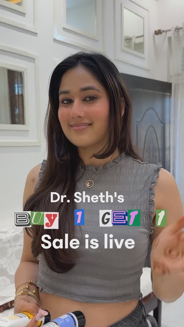 Instagram post by @shailybakliwal059 for Dr Sheths. Caption reads: Last chance to snag double the goodness! 🛍️....