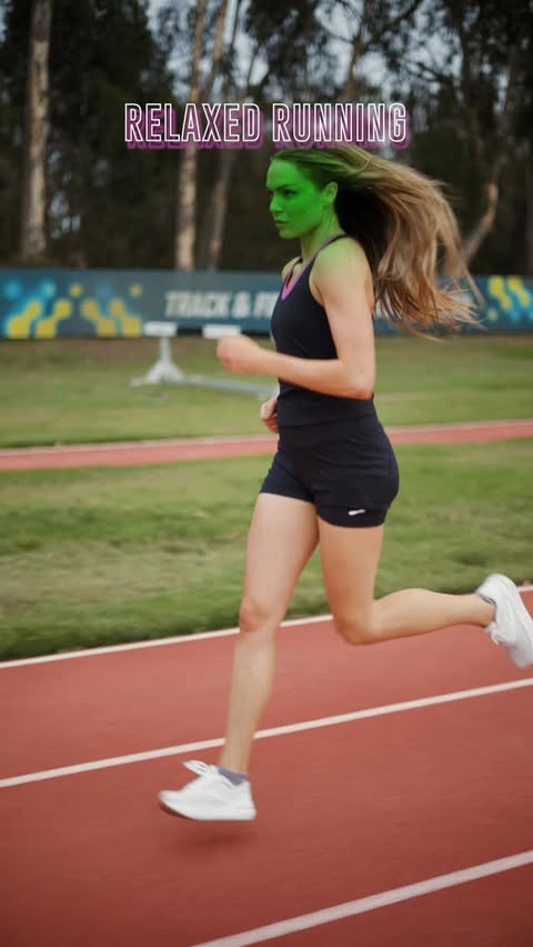 Instagram post by @_charihawkins for Brooks Running. Caption reads: Seriously: LOOSEN UP 😂😂❤️❤️💪👏

Running “tight”....