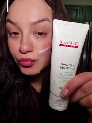 TikTok post by @angelicaluv1 for Cell Fusion X. Caption reads: Intensive hydration and help repair your skin....