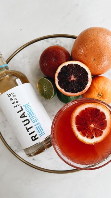 Instagram post by @aj_hernandez for Ritual Zero Proof. Caption reads: you know what they say: a mocktail a day keeps the....