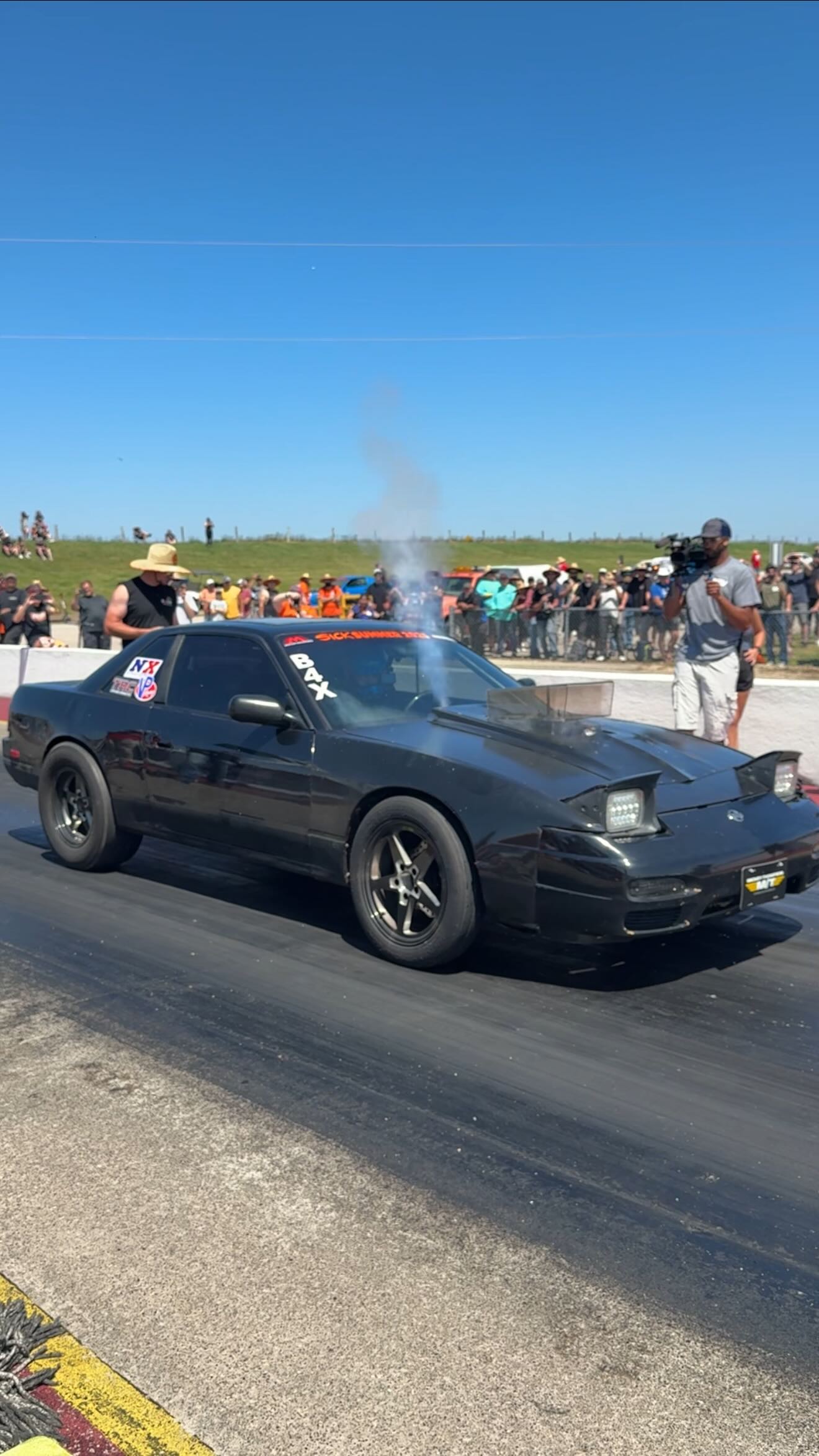 Instagram post by @taal_james for MickeyThompsonTires. Caption reads: ET Street tires up front, ET Street R’s in the....