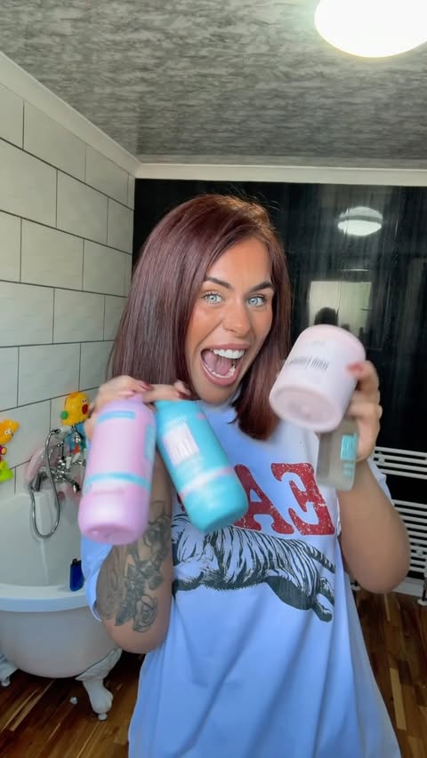Instagram post by @kelseymounjaroandme for Hairburst. Caption reads: [...] 🧡✨ I’ve been taking my @hairburst vitamins....