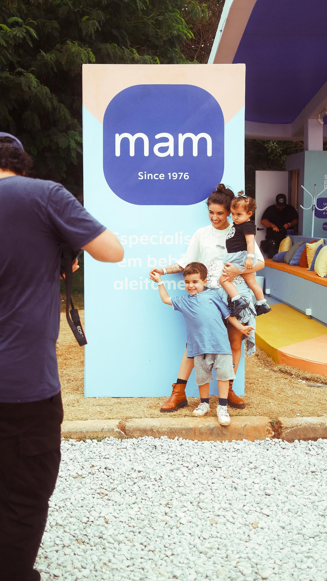 Instagram post by @ribeiro_isadora for MAM Baby Italia. Caption reads: Das coisas mais gostosas da vida: aproveitar ao....