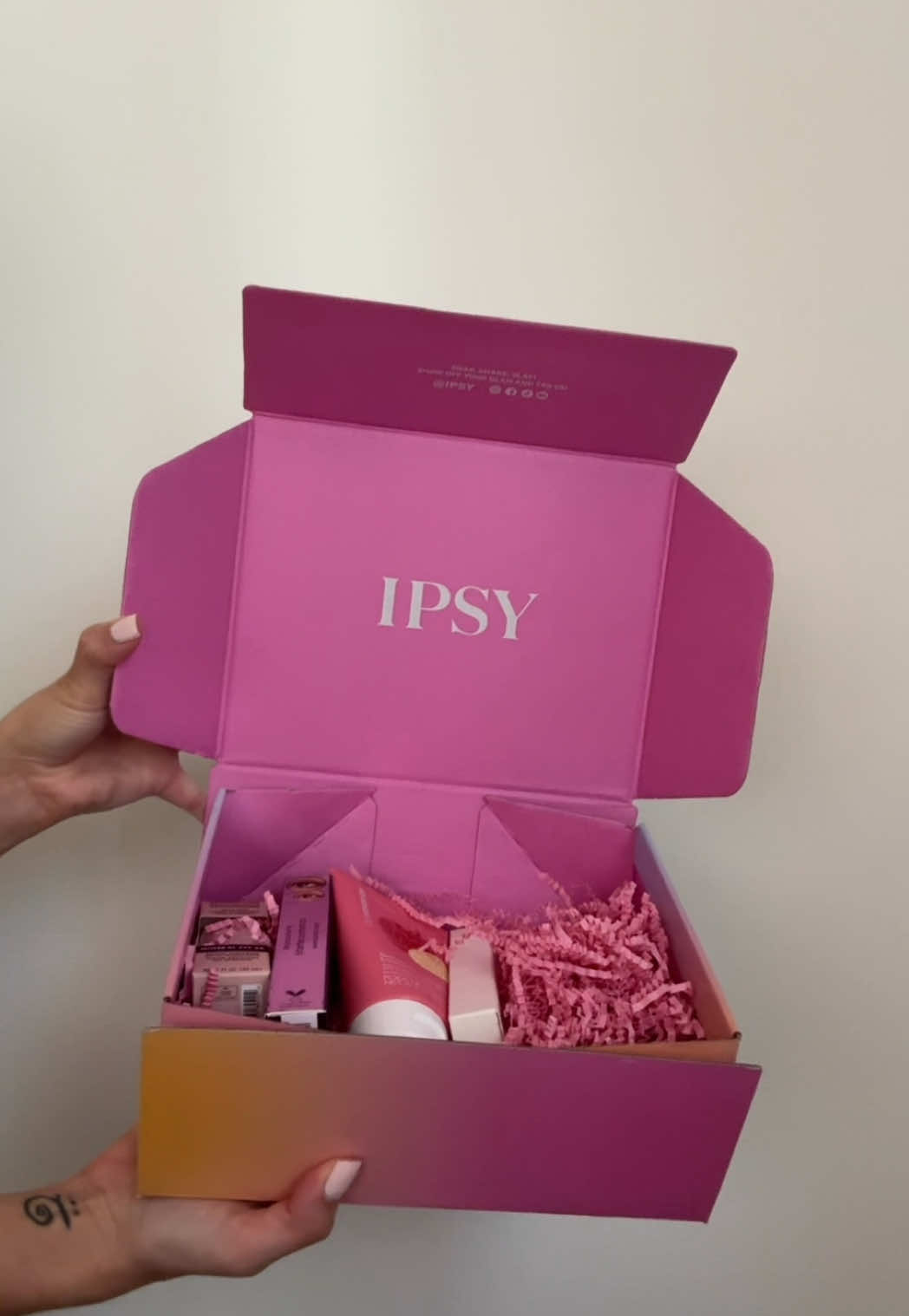 TikTok post by @chelseyamaro for Maison Louis Marie. Caption reads: [...] @tarte cosmetics @LYS Beauty @Maison Louis....