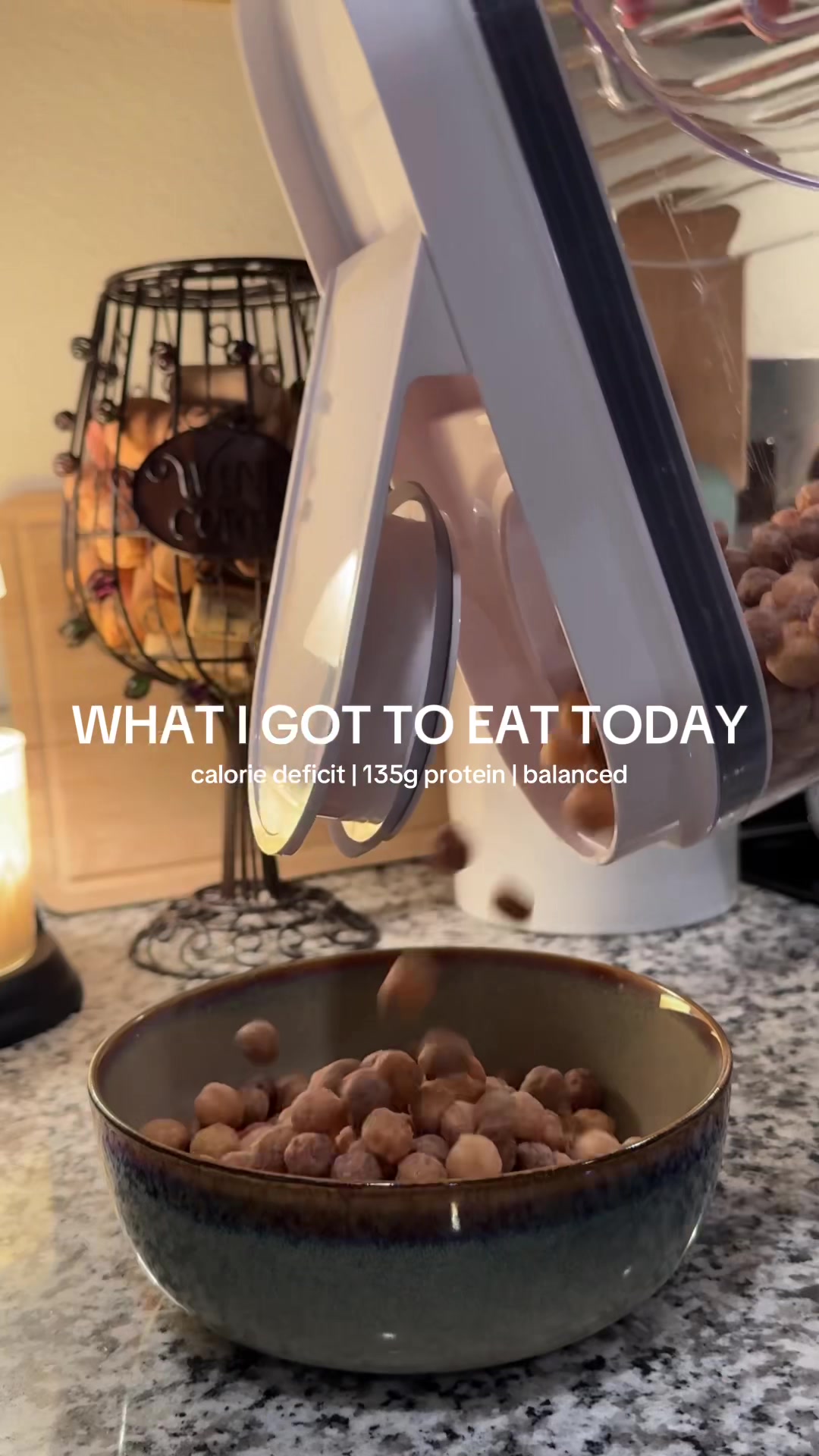TikTok post by @mirandahuebs for Mike's Hot Honey. Caption reads: What I got to eat today focusing on high-protein....