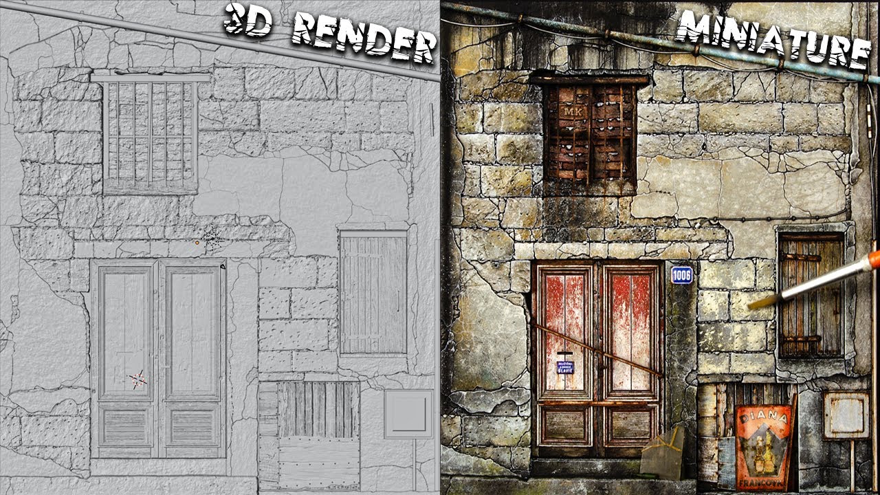 YouTube post by @NightShiftScaleModels for AK-Interactive. Caption reads: I Learned Blender And Fusion360 For This.