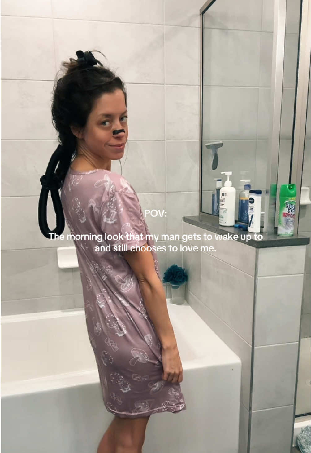 TikTok post by @carolinaflee for Intake Breathing. Caption reads: Good morning ☀️ @Intake Breathing saving my life....