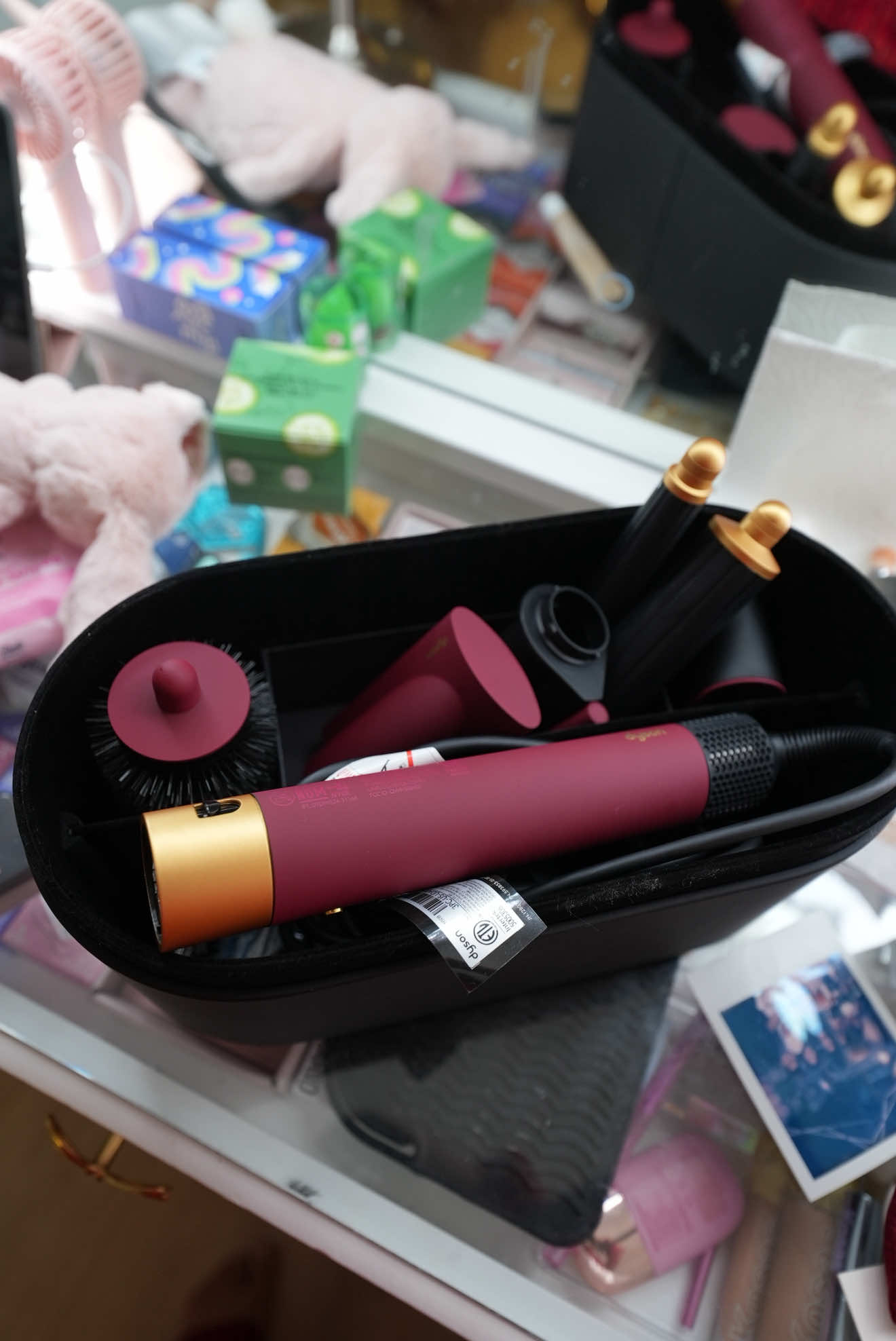 TikTok post by @edithcuevass for Dyson. Caption reads: Prepare to see my hair in blow outs every day 🤭....