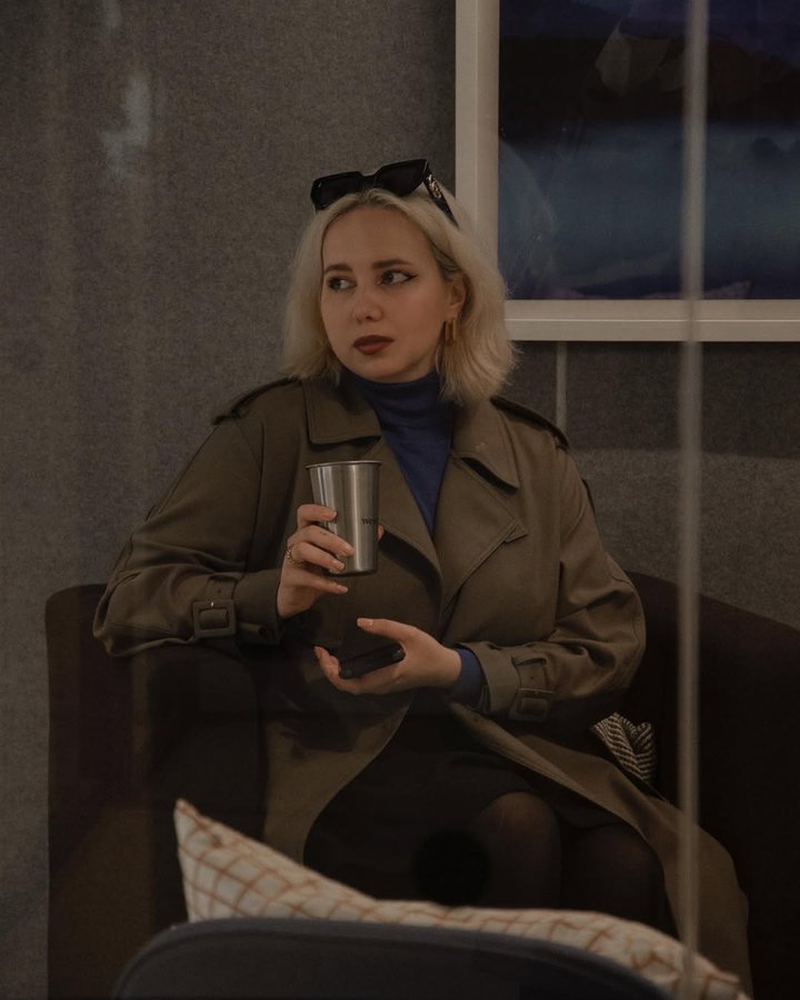 Instagram post by @alinaal.jpg for WeWork. Caption reads: “We Work, We Work, We Work!” Yesterday I received....