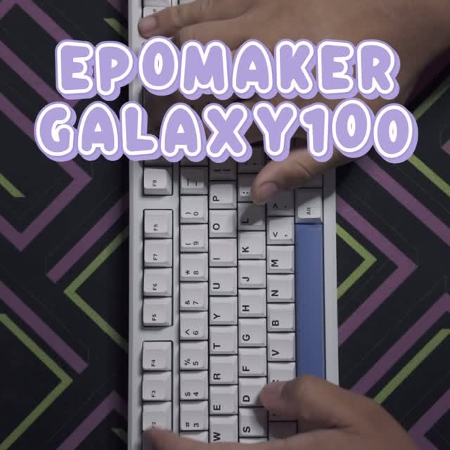 Instagram post by @ottawamk.ca for Epomaker. Caption reads: The @EPOMAKERkeyboard GALAXY100 with stock [...].