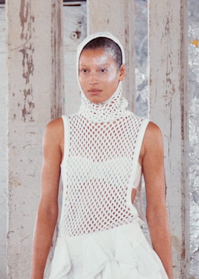 Instagram post by @joeygeorge for Oribe. Caption reads: For @diotima.world’s debut #NYFW runway, Session....