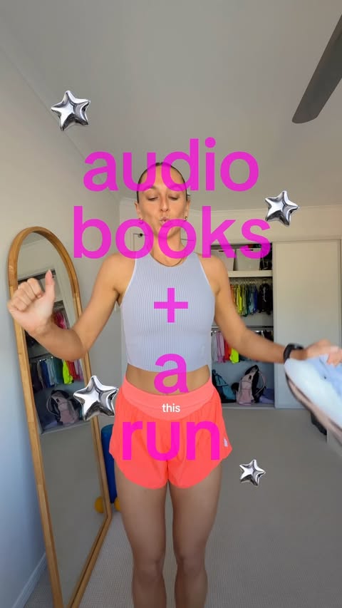 Instagram post by @becputna for Audible. Caption reads: I am absolutely addicted to @audible_au… I have....