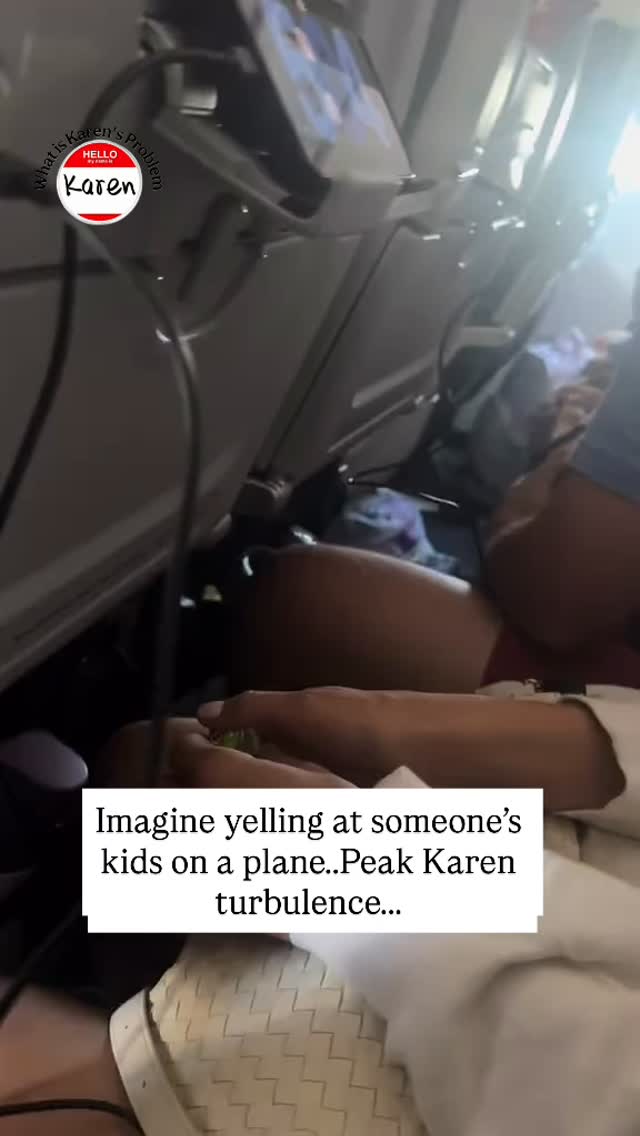 Instagram post by @whatiskarensproblem_ for American Airlines. Caption reads: Backstory:
This lady kept walking up and yelling....