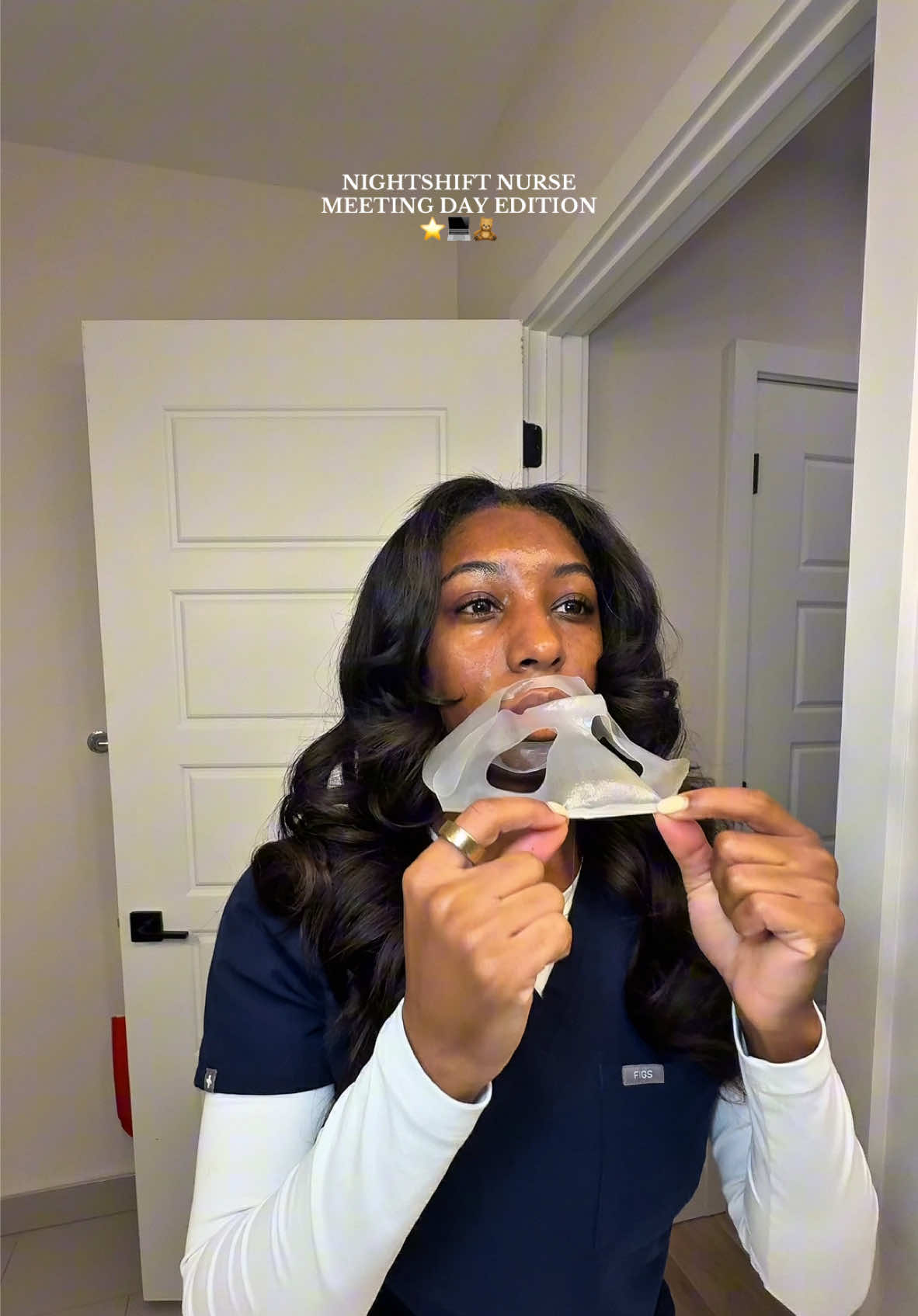 TikTok post by @diamond.spann for Cocokind. Caption reads: [...] @wearfigs @amika @SUNGBOON EDITOR @cocokind....