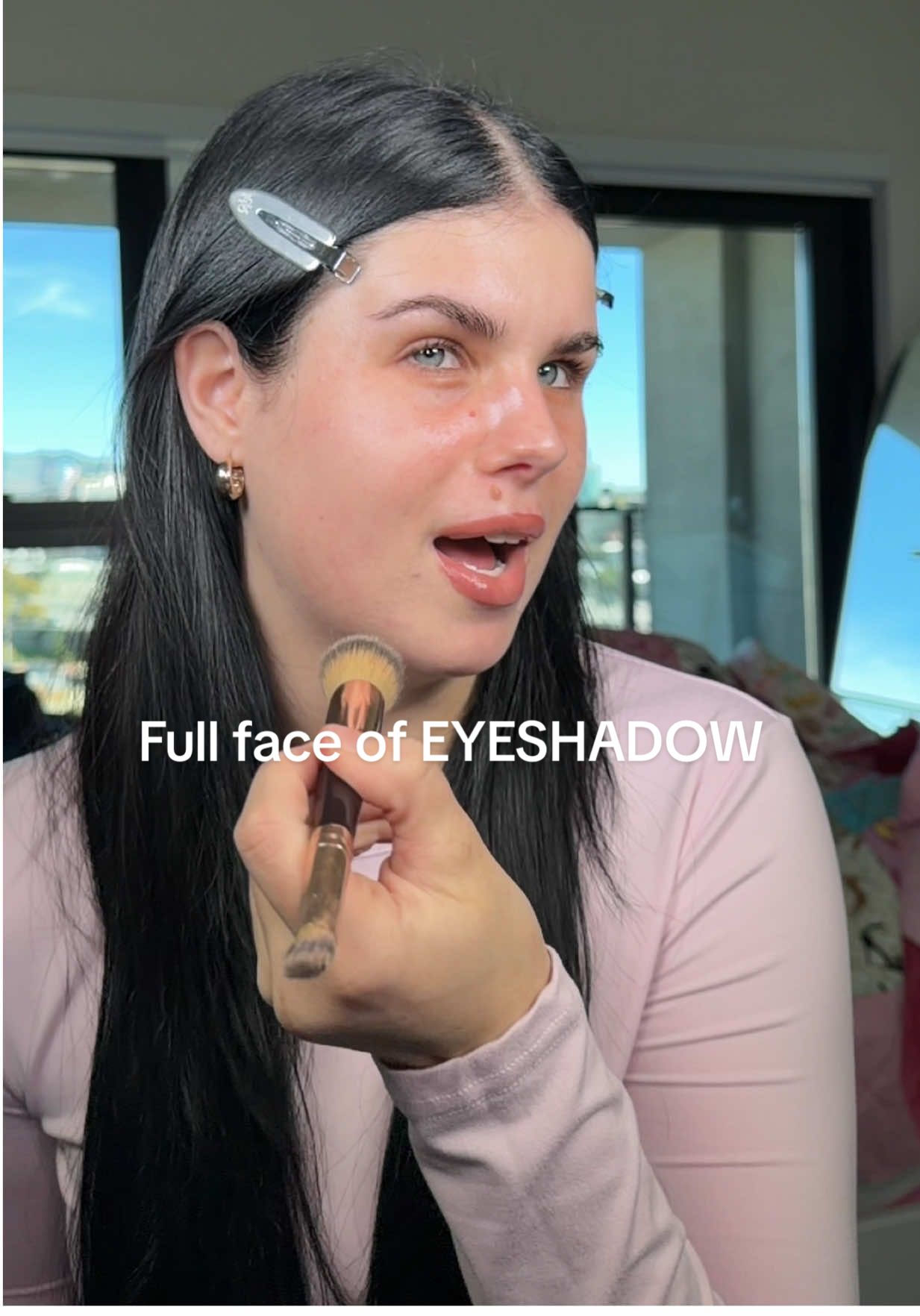 TikTok post by @abigailcanfieldd for Urban Decay. Caption reads: [...] #sephorahaul #sephora #makeuptrend....