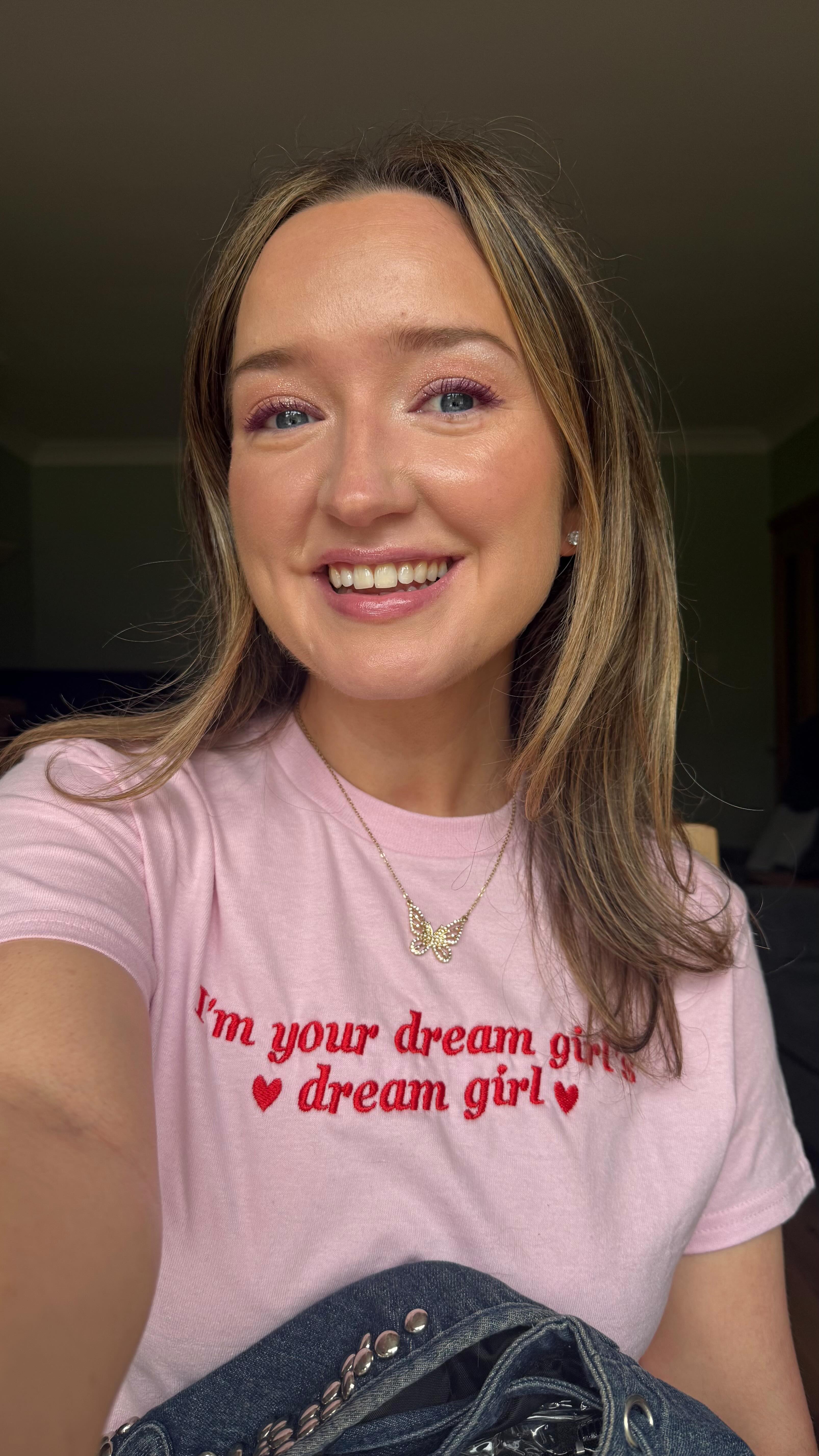 Instagram post by @rosegallagher for MERIT Beauty. Caption reads: Getting ready to see Chappell Roan at Reading....