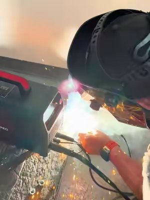 TikTok post by @jjmooreairsports for YesWelder® Official. Caption reads: I’m not a professional welder but it seems this....