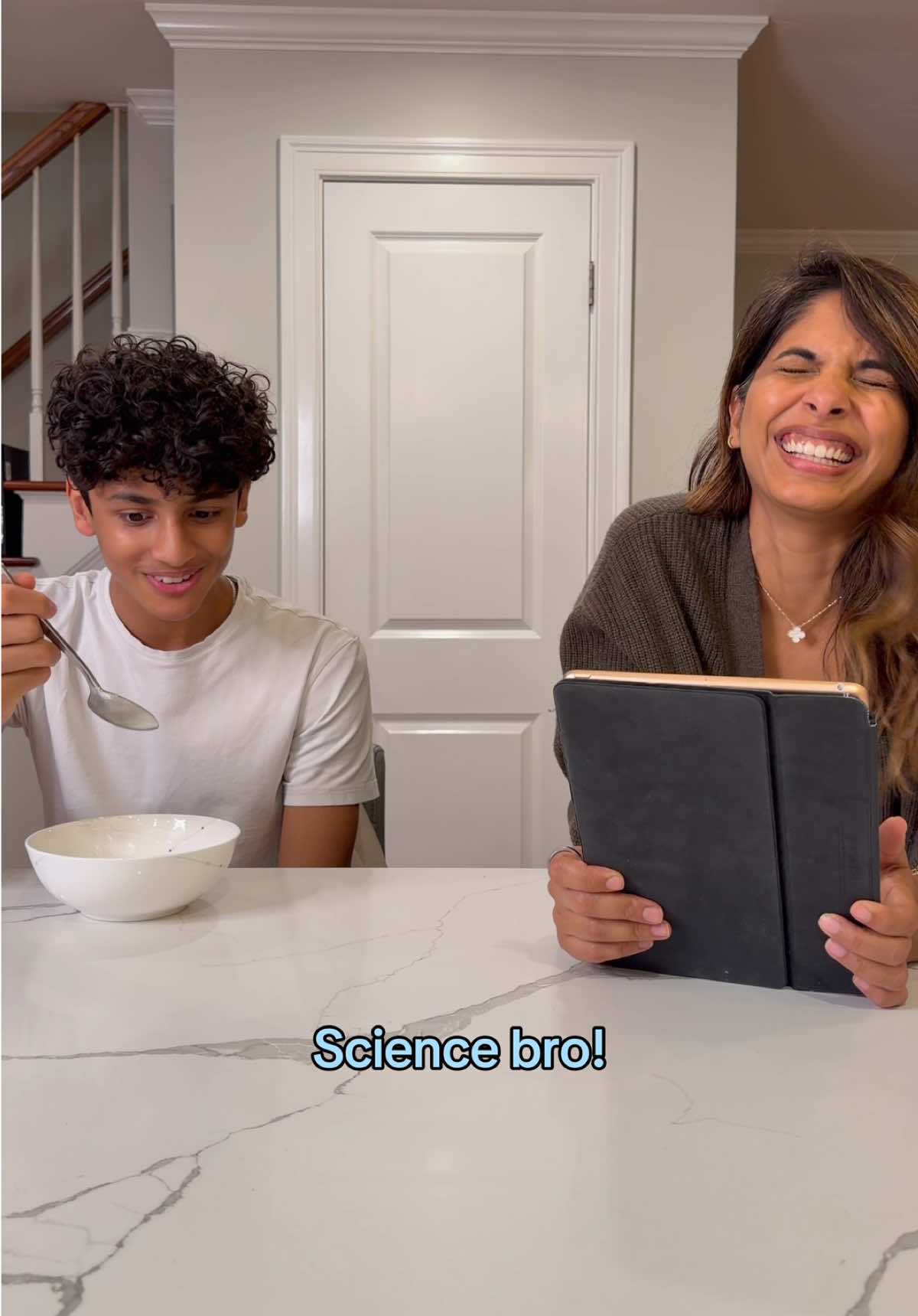 TikTok post by @sheenamelwani for Invisalign. Caption reads: You may not be able to see his @Invisalign....