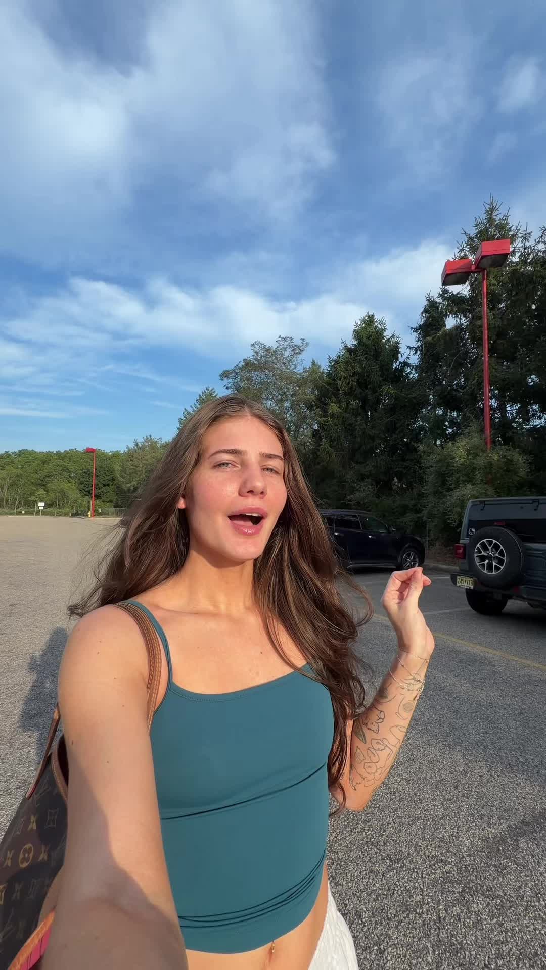 TikTok post by @nicolesmalleyyy for oVertone Color. Caption reads: [...] pre-vacation touch up 💆🏻‍♀️ @oVertone....