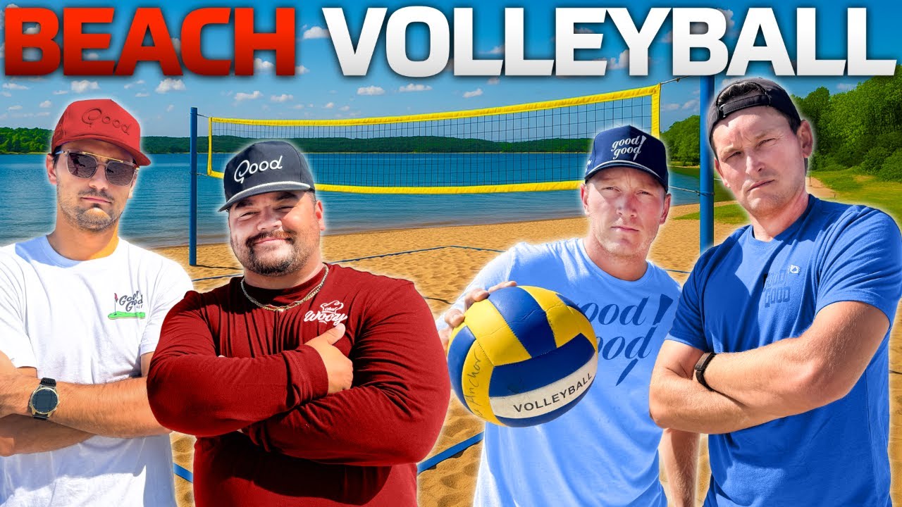 YouTube post by @goodgoodextra for Underdog Fantasy. Caption reads: Good Good Tries Beach Volleyball.