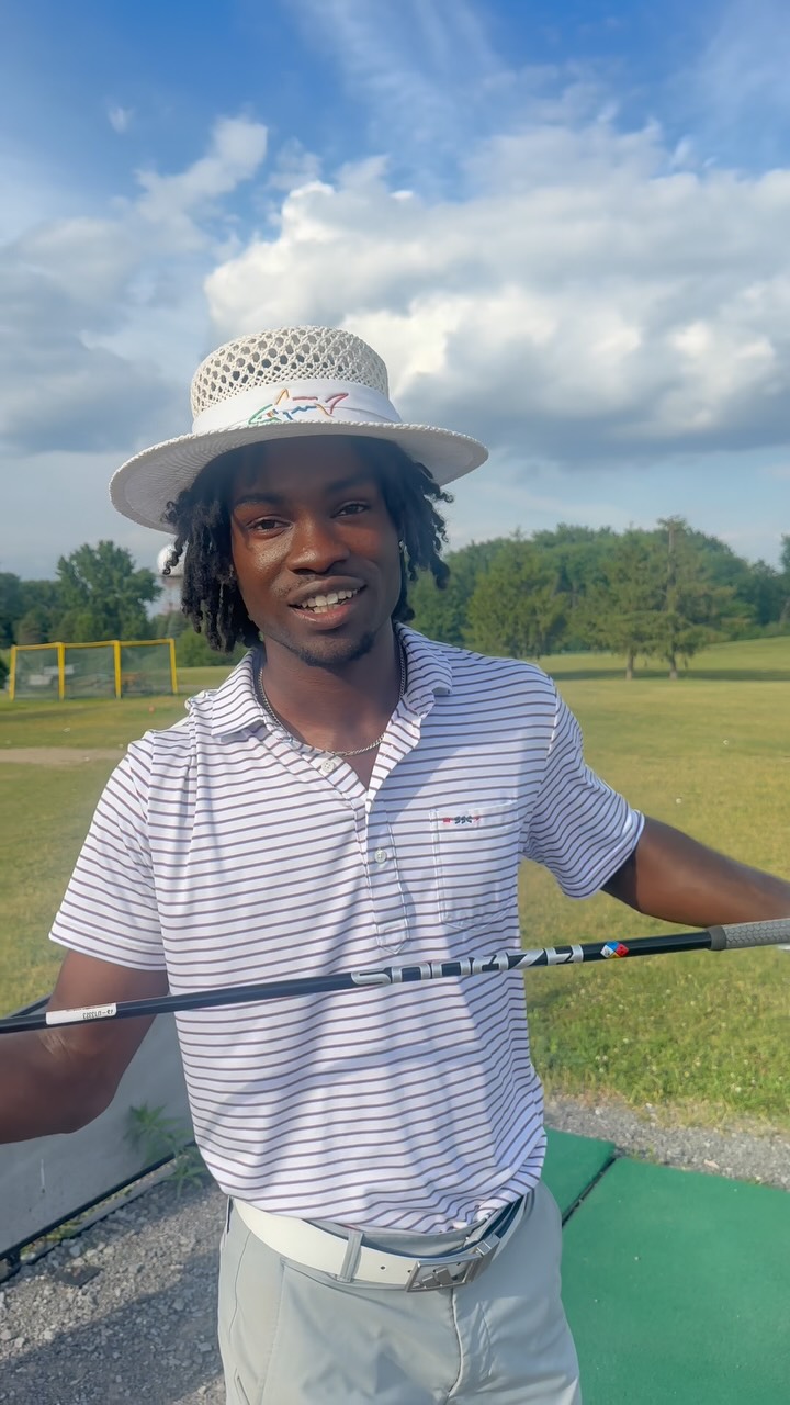 Instagram post by @zaireodlegolf for Rapsodo. Caption reads: Can I carry 310 with a range ball? @rapsodogolf.