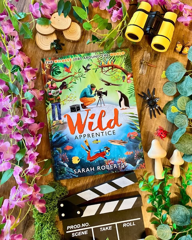Instagram post by @father_teacher_reader for Scholastic. Caption reads: Ever dreamed of a job that takes you into jungles,....