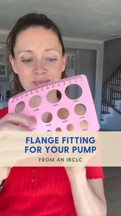 Instagram post by @breezy__babies for Motherlove Herbal Company. Caption reads: Flange Fitting 101:
To find the right-sized flange....