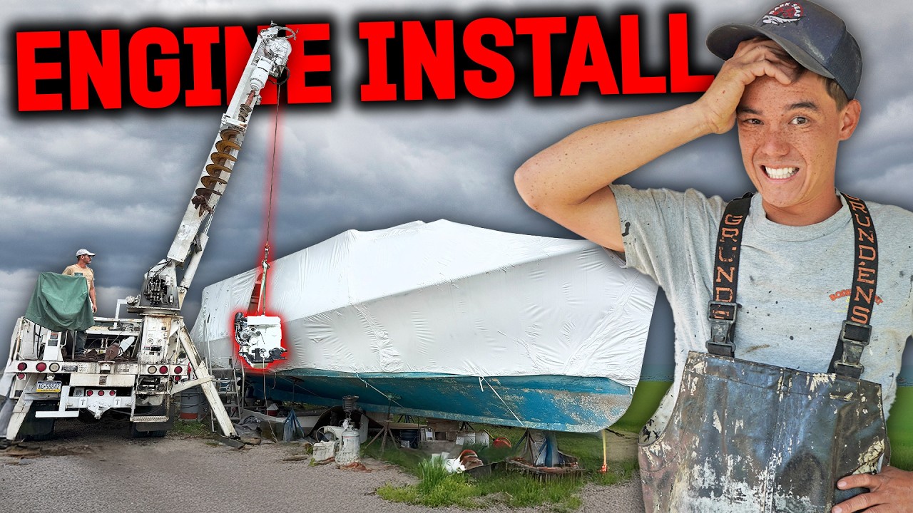 YouTube post by @fvsoutherngirl for Jimmy's Famous Seafood. Caption reads: The REAL reason my vandalized boat isn't finished.