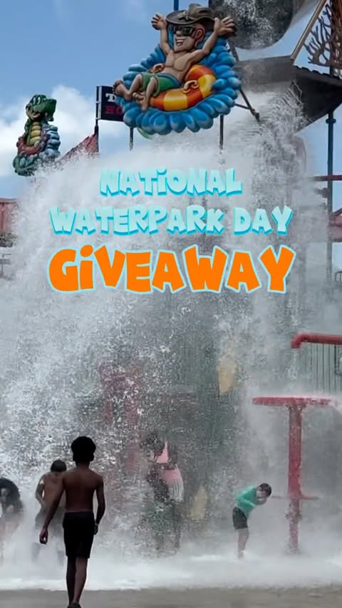 Instagram post by @bigriverswaterpark for The Houstonian. Caption reads: 🌊 𝐆𝐈𝐕𝐄𝐀𝐖𝐀𝐘 • 𝐍𝐀𝐓𝐈𝐎𝐍𝐀𝐋....